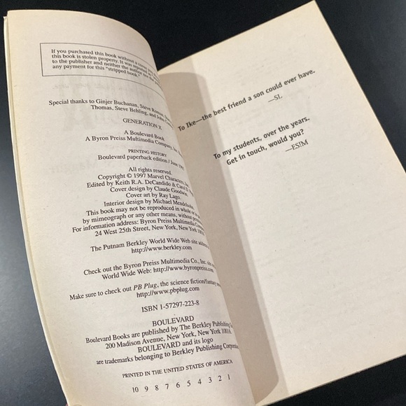 Generation X by Scott Lobdell and Elliot S! Maggin - Paperback Novel - Picture 7 of 11